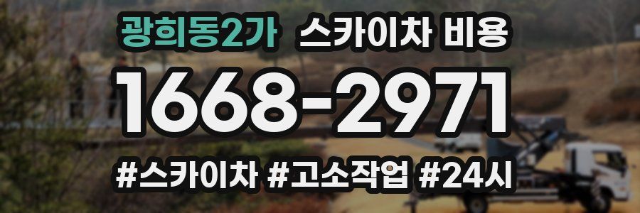 광희동2가 스카이차 비용