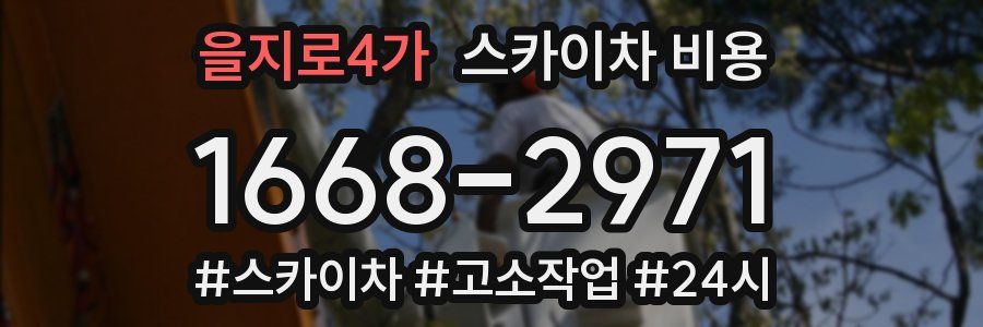 을지로4가 스카이차 비용