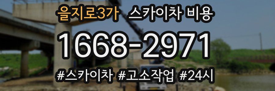 을지로3가 스카이차 비용