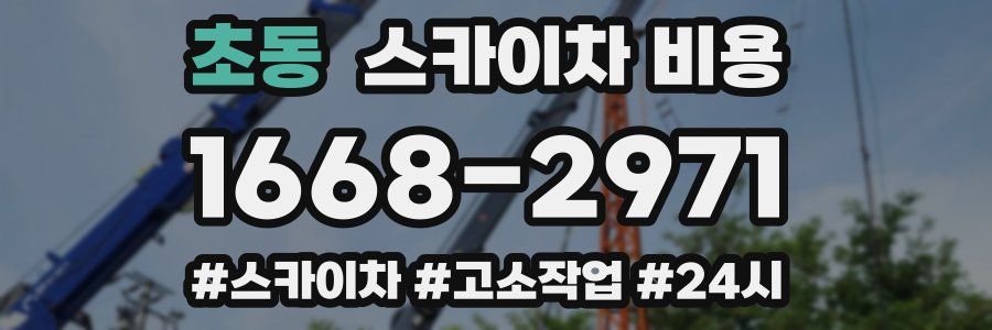 초동 스카이차 비용