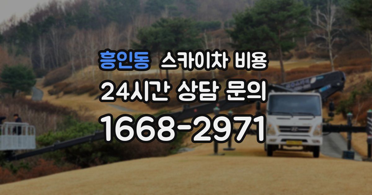 흥인동 스카이차 비용