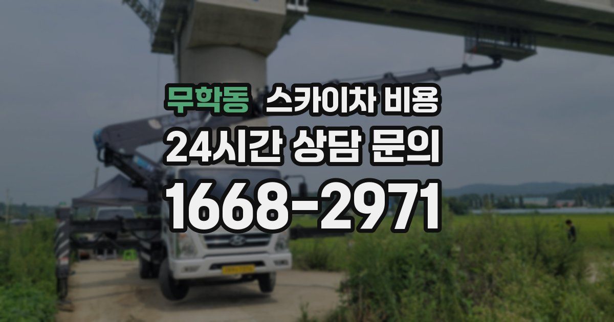 무학동 스카이차 비용