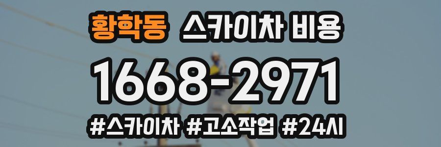 황학동 스카이차 비용