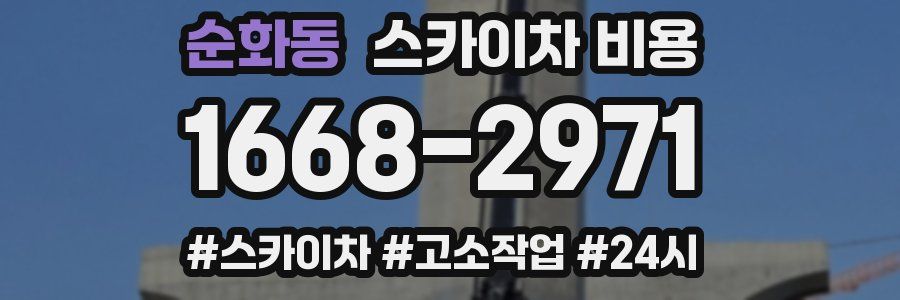 순화동 스카이차 비용