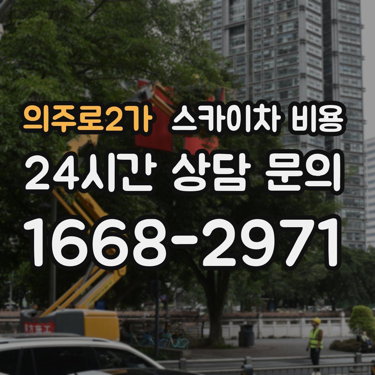 의주로2가 스카이차 비용