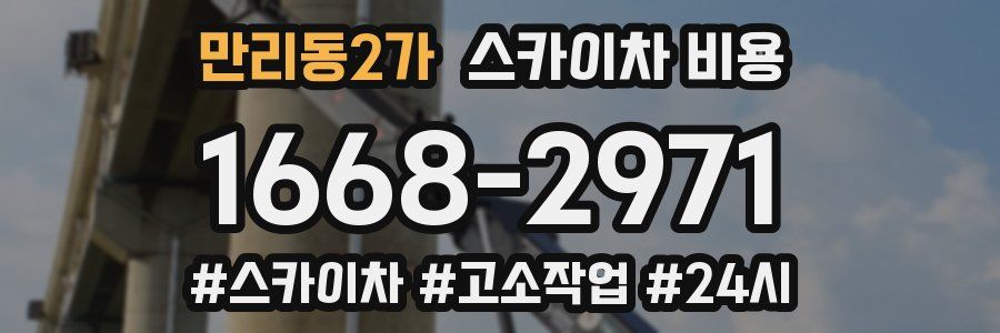 만리동2가 스카이차 비용