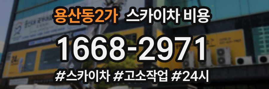 용산동2가 스카이차 비용