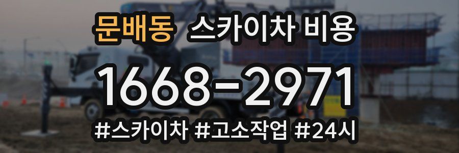 문배동 스카이차 비용