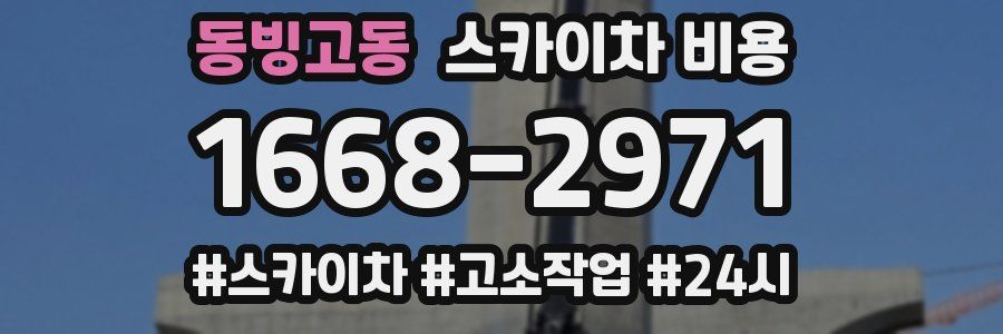 동빙고동 스카이차 비용