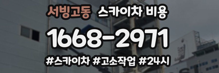 서빙고동 스카이차 비용