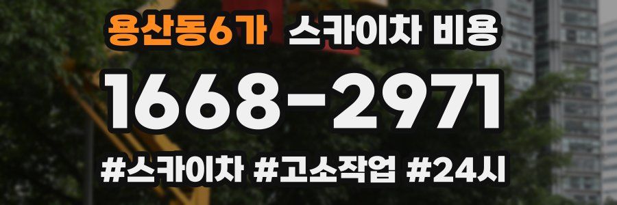용산동6가 스카이차 비용