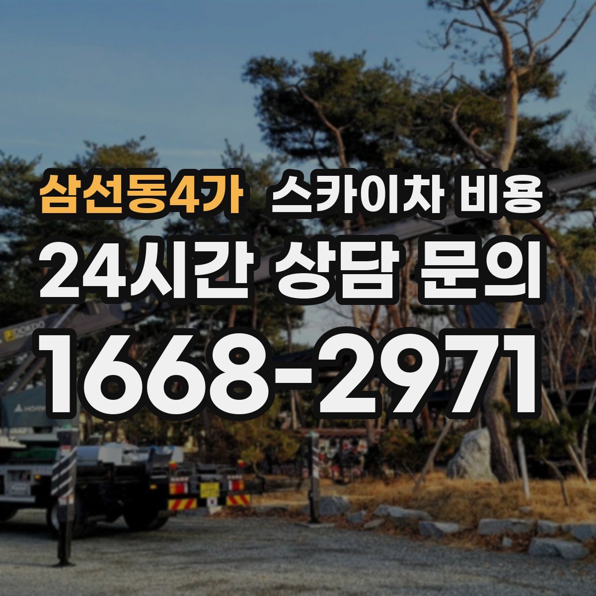 삼선동4가 스카이차 비용