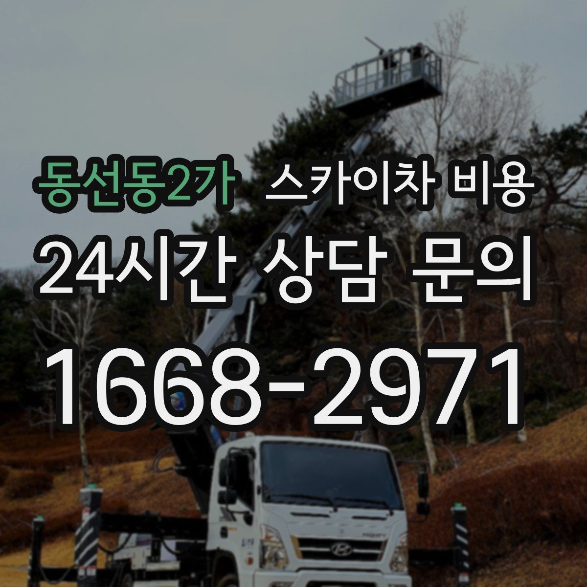 동선동2가 스카이차 비용