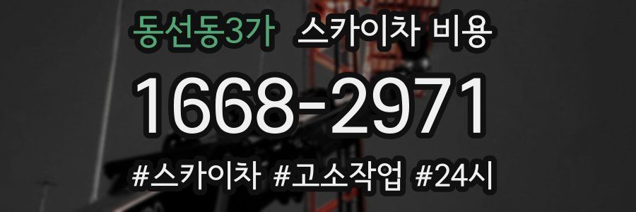 동선동3가 스카이차 비용