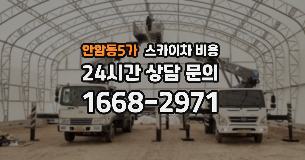 안암동5가 스카이차 비용