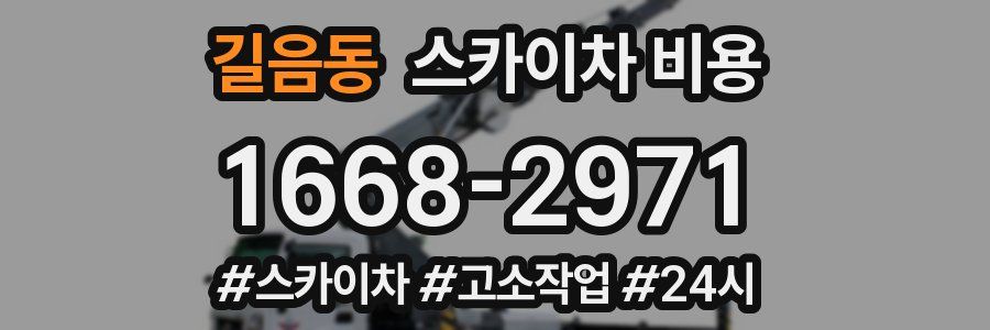 길음동 스카이차 비용