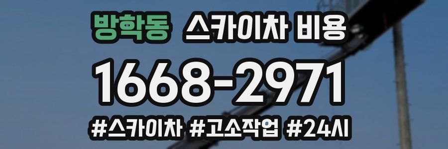 방학동 스카이차 비용