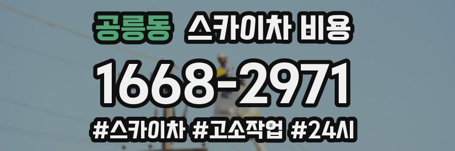 공릉동 스카이차 비용