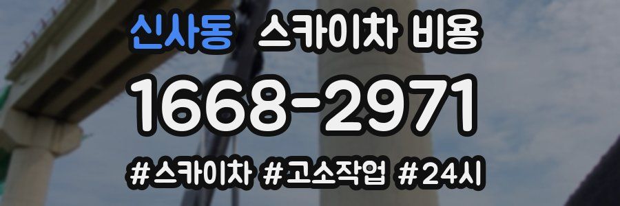 신사동 스카이차 비용