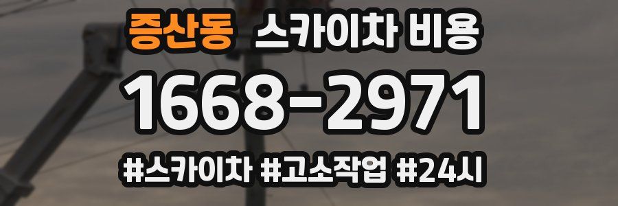 증산동 스카이차 비용