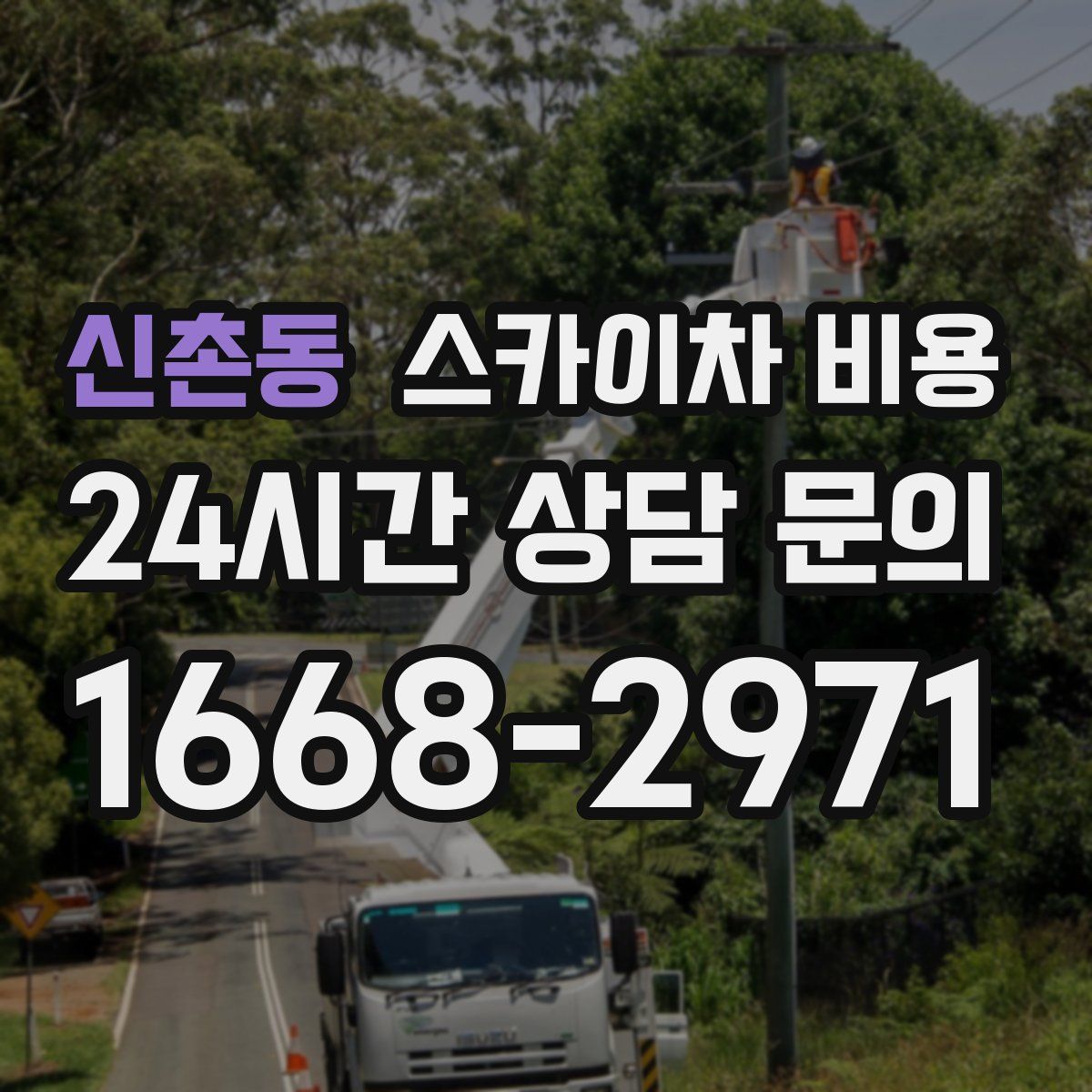 신촌동 스카이차 비용