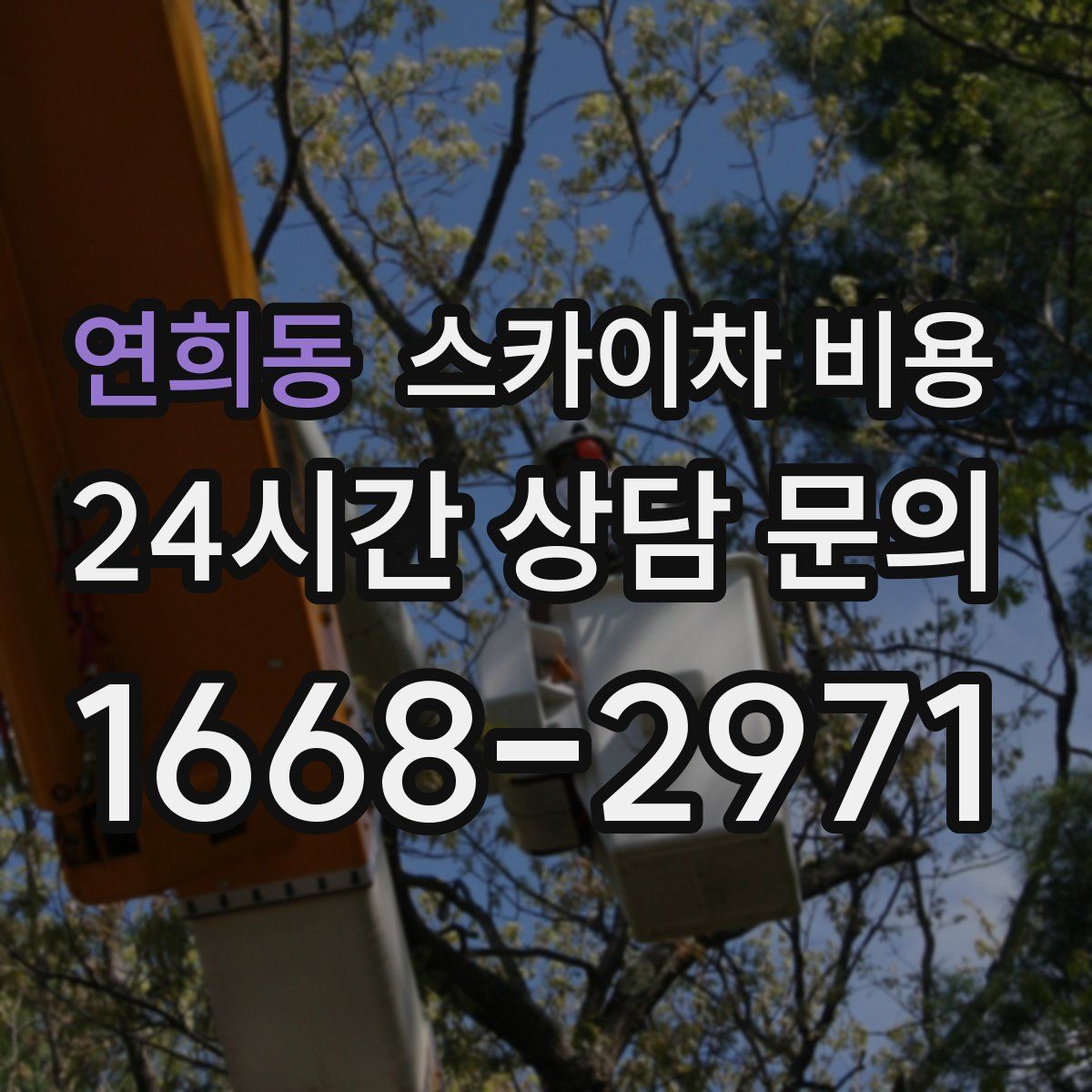 연희동 스카이차 비용