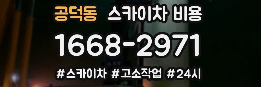 공덕동 스카이차 비용