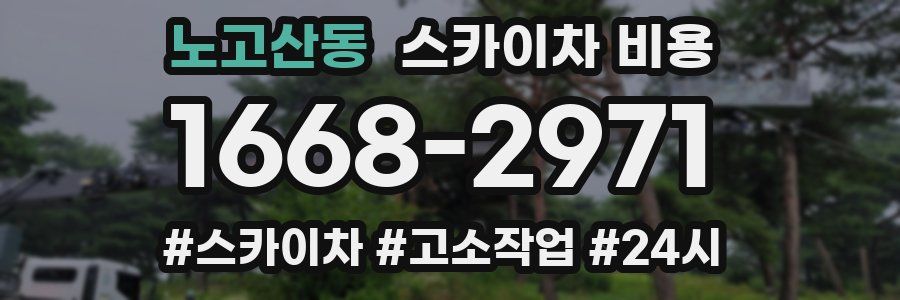 노고산동 스카이차 비용