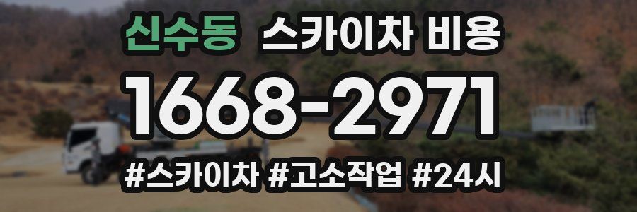 신수동 스카이차 비용