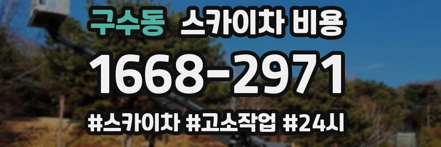 구수동 스카이차 비용