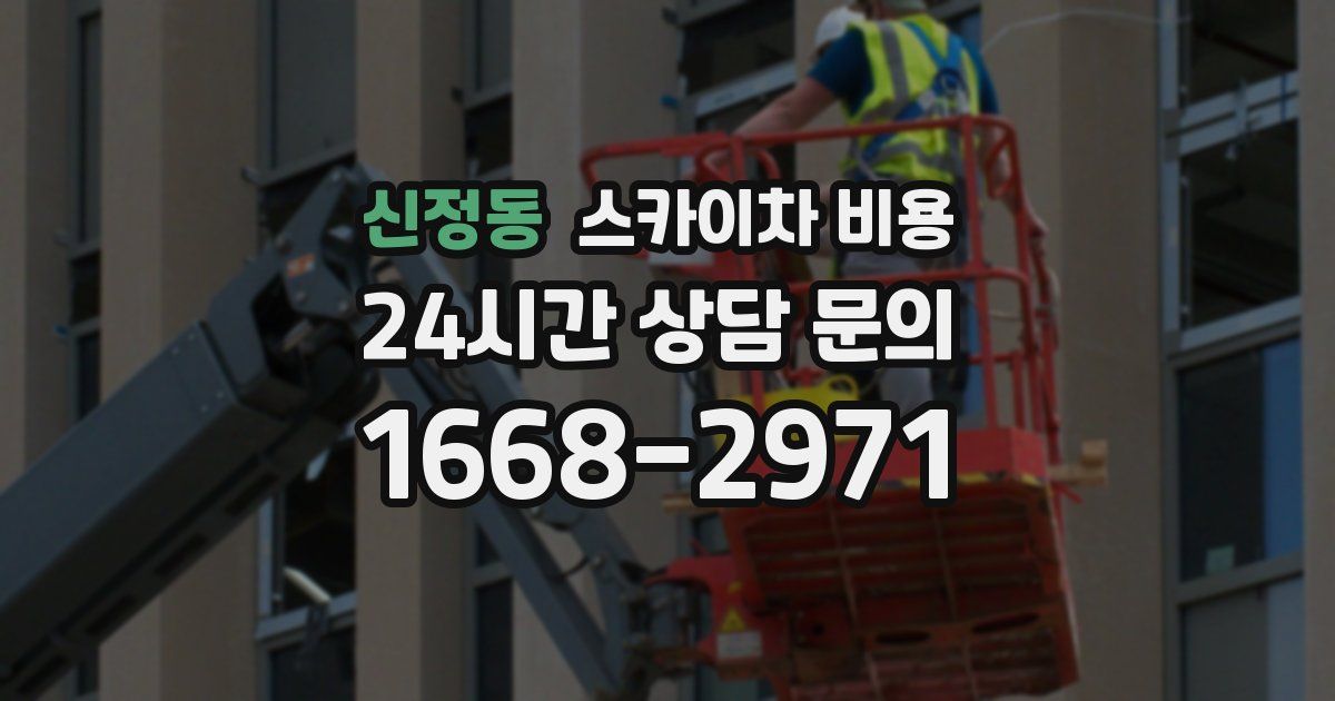 신정동 스카이차 비용