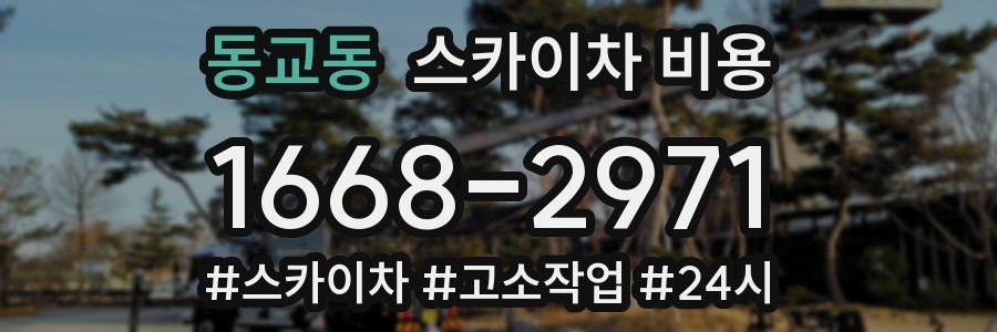 동교동 스카이차 비용
