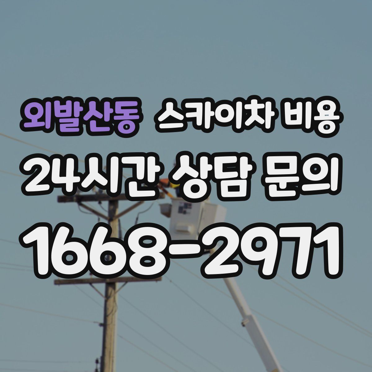 외발산동 스카이차 비용