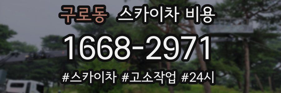 구로동 스카이차 비용