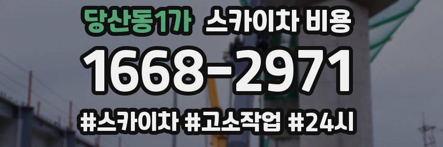 당산동1가 스카이차 비용