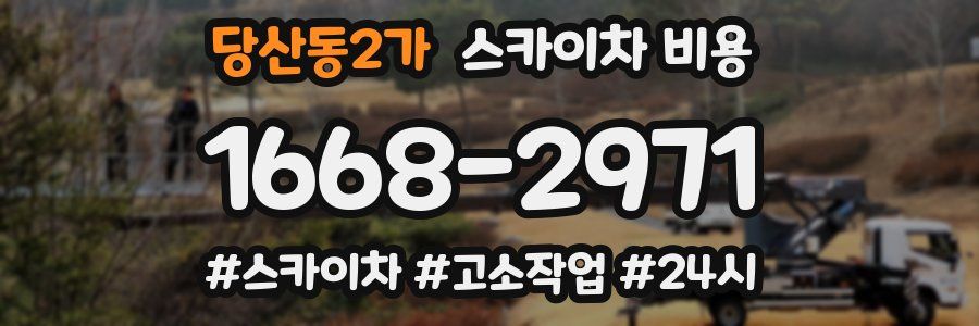 당산동2가 스카이차 비용