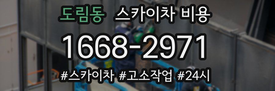 도림동 스카이차 비용