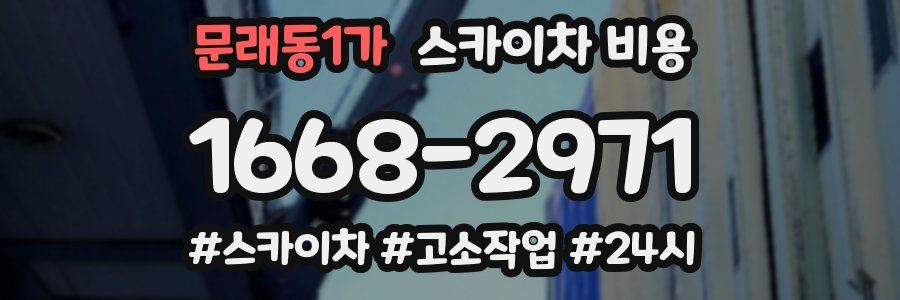 문래동1가 스카이차 비용