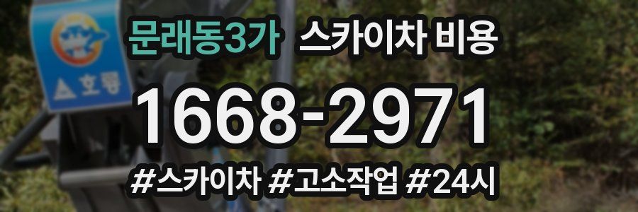 문래동3가 스카이차 비용