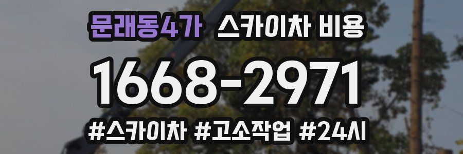 문래동4가 스카이차 비용