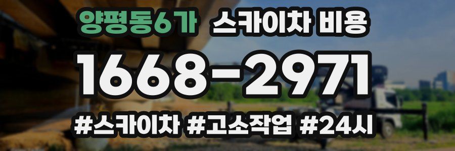 양평동6가 스카이차 비용