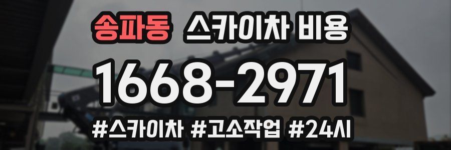 송파동 스카이차 비용