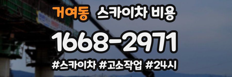 거여동 스카이차 비용