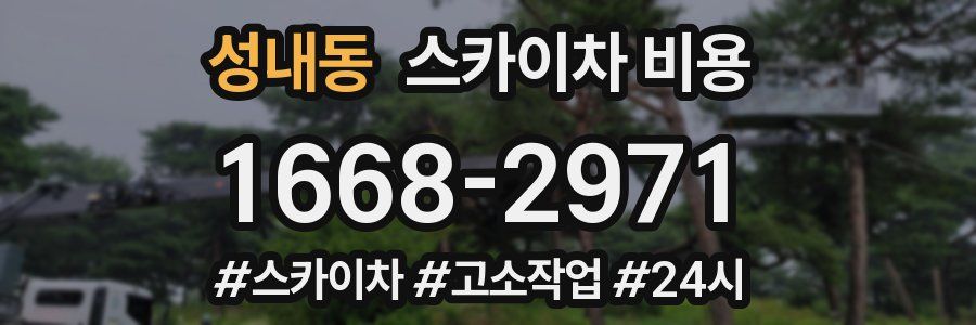 성내동 스카이차 비용