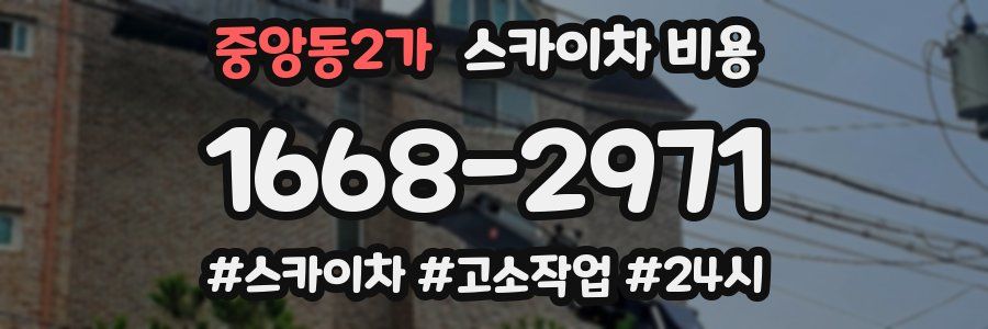 중앙동2가 스카이차 비용