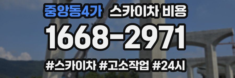 중앙동4가 스카이차 비용