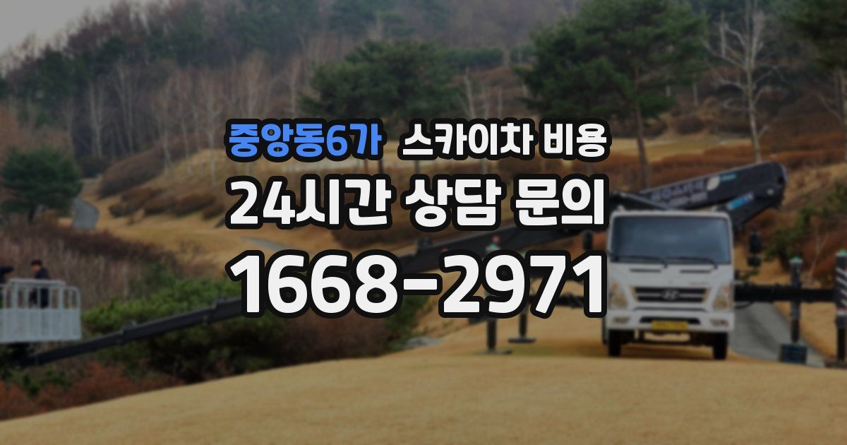 중앙동6가 스카이차 비용