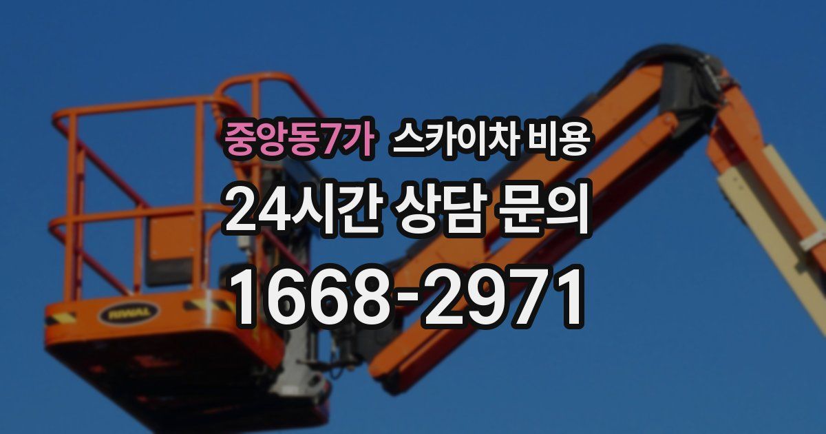 중앙동7가 스카이차 비용