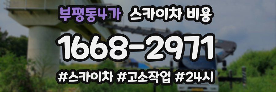 부평동4가 스카이차 비용