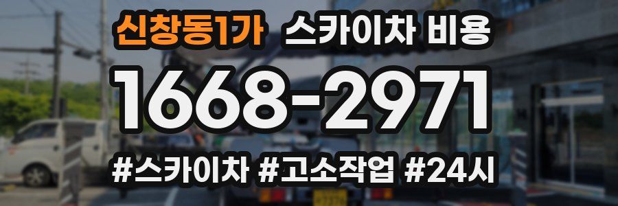 신창동1가 스카이차 비용